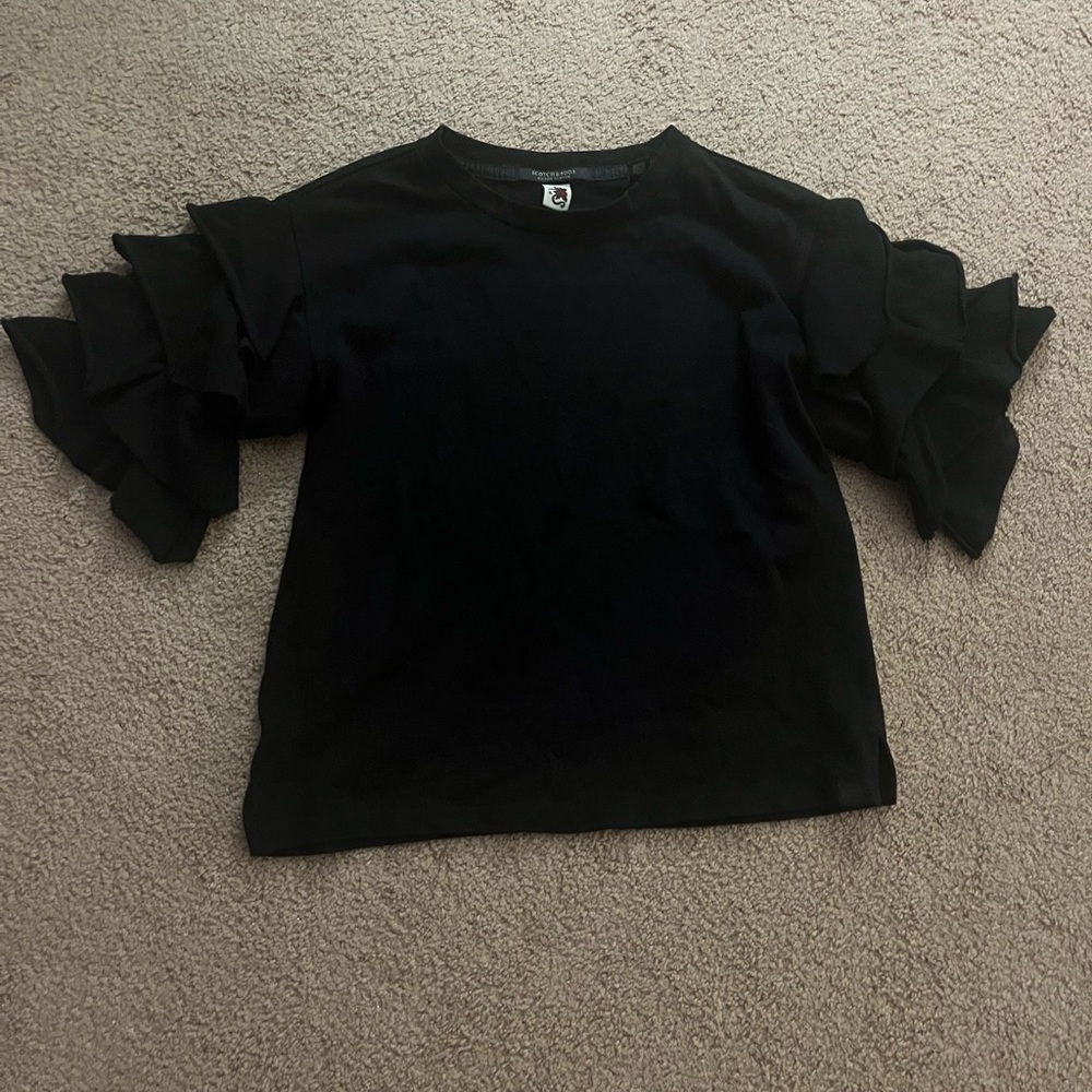 Scotch & Soda Classic Black Top size small